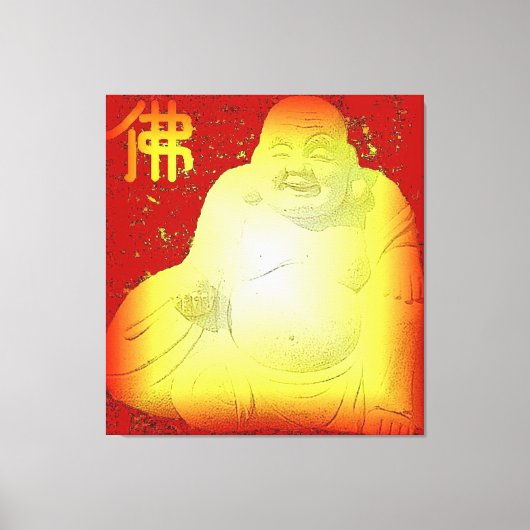 Buddha Wrapped Canvas Afdruk (Voorkant)