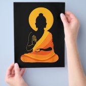 Buddha YingYang Zen Yoga, Relax, Geniet van het le Flyer (Hand)