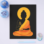 Buddha YingYang Zen Yoga, Relax, Geniet van het le Flyer (Enkel)