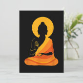 Buddha YingYang Zen Yoga, Relax, Geniet van het le Kaart (Staand voorkant)