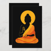 Buddha YingYang Zen Yoga, Relax, Geniet van het le Kaart (Voorkant / Achterkant)