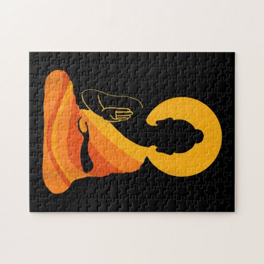 Buddha YingYang Zen Yoga, Relax, Geniet van het le Legpuzzel (Horizontaal)