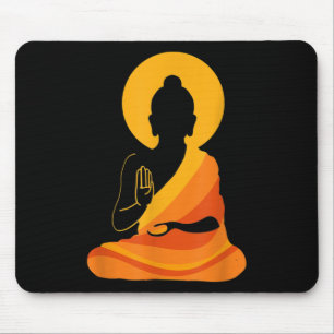 Buddha YingYang Zen Yoga, Relax, Geniet van het le Muismat