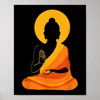 Buddha YingYang Zen Yoga, Relax, Geniet van het le Poster