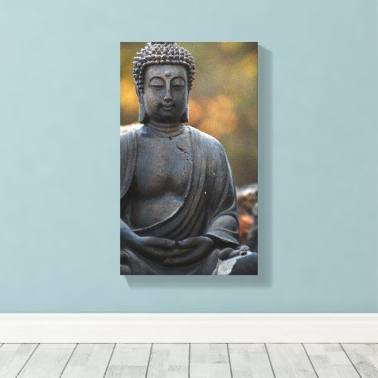 Buddha Zen Garden Peace Canvas Afdruk (Insitu (Houten vloer))