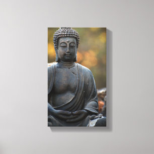 Buddha Zen Garden Peace Canvas Afdruk