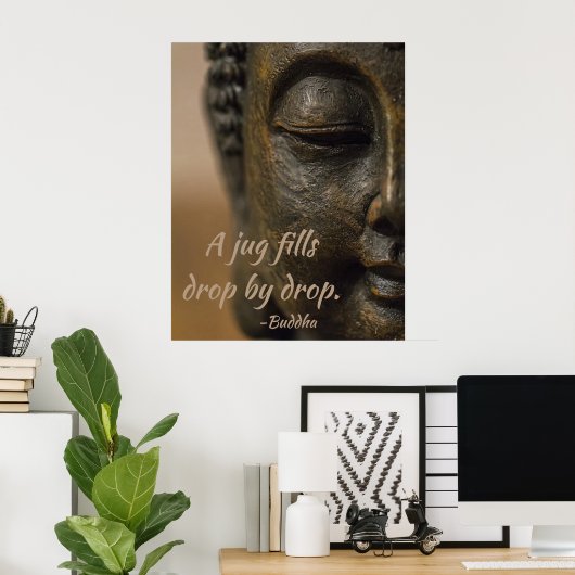 Buddha Zen Quote Poster (Thuiskantoor)