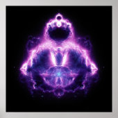 Buddhabrot Mandelbrot Set Gautama Buddha Poster (Voorkant)