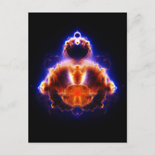 Buddhabrot Map Mandelbrot Set Gautama Buddha Briefkaart (Voorkant)