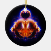 Buddhabrot Map Mandelbrot Set Gautama Buddha Keramisch Ornament (Voorkant)