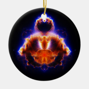Buddhabrot Map Mandelbrot Set Gautama Buddha Keramisch Ornament
