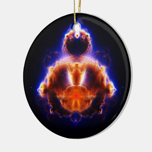 Buddhabrot Map Mandelbrot Set Gautama Buddha Keramisch Ornament (Links)