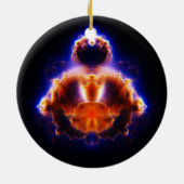 Buddhabrot Map Mandelbrot Set Gautama Buddha Keramisch Ornament (Achterkant)