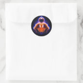 Buddhabrot Map Mandelbrot Set Gautama Buddha Ronde Sticker (Tas)