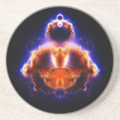 Buddhabrot Map Mandelbrot Set Gautama Buddha Zandsteen Onderzetter (Voorkant)