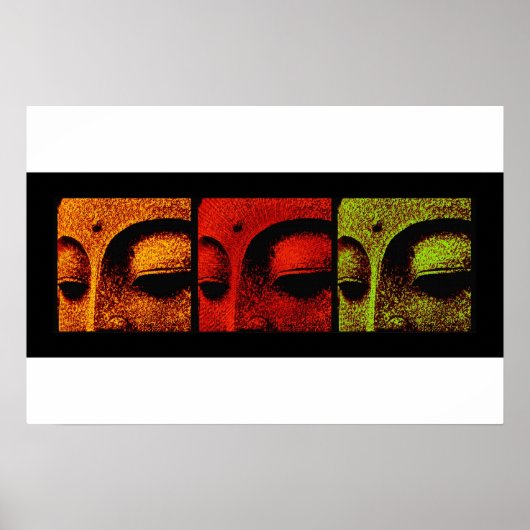 buddhafaces poster (Voorkant)