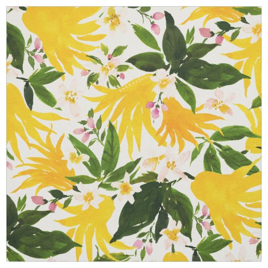 BUDDHA'S HAND Citrus Fruit Stof (Swatch)