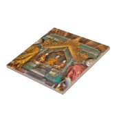 Buddha's In Een Tempel Tegeltje (Zijkant)