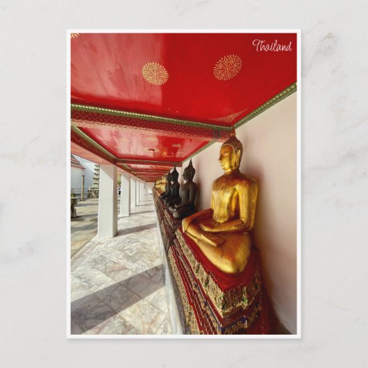 Buddhas Wat Pho Thailand Briefkaart (Voorkant)