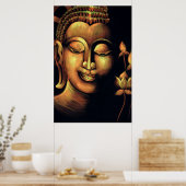 Buddhaschildering Poster (Keuken)