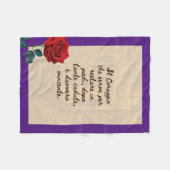 BuddhaToday #1 Verwelkomende Boeddha Fleece Deken (Voorkant (Horizontaal))