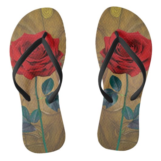 BuddhaToday 'Loop in Vrede' #1 Originele Roos Teenslippers (Voetbed)