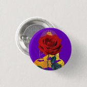 BuddhaToday V4 ZONSONDERGANG BUDDHA KNOP #1 Ronde Button 3,2 Cm (Voorkant /achterkant)