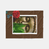 BuddhaTodayV2 #3 Knuffel Buddha Fleece Deken (Voorkant (Horizontaal))