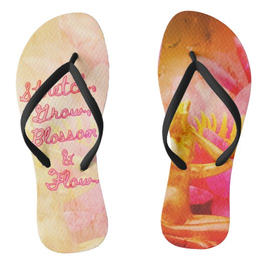 BuddhaTodayV3.pnk #2 'Loop in Vrede' Teenslippers (Voetbed)