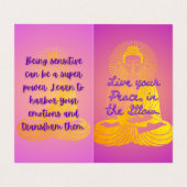 BuddhaTodayV4 - #1 Boeddha "Berichtenboek" Kaarten (Binnenkant ongevouwen)