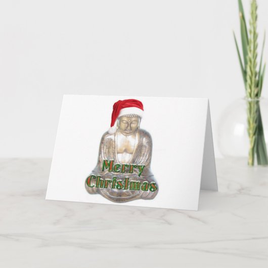 Buddhism - Buddha - Merry Christmas Hat Feestdagen Kaart (Voorkant)