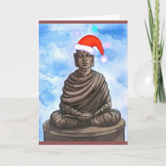 Buddhism - Buddha - Merry Christmas Hat Feestdagen Kaart (Voorkant)