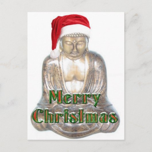 Buddhism - Buddha - Merry Christmas Hat Feestdagenkaart (Voorkant)