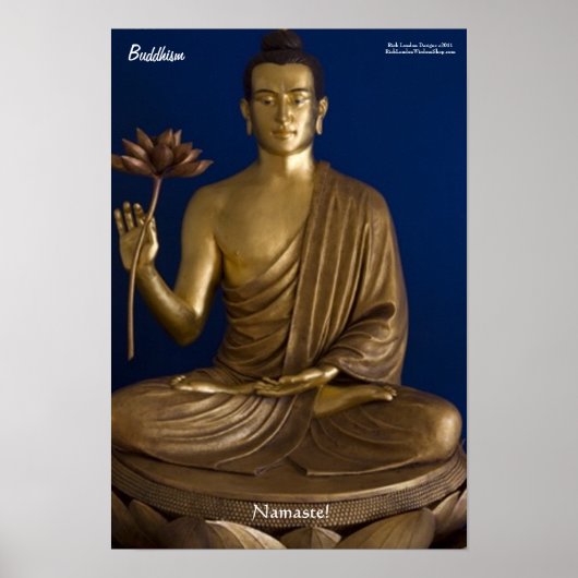 Buddhisme "Namaste" Kunstposter Poster (Voorkant)