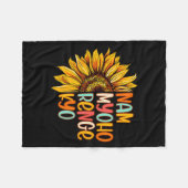 Buddhist Buddhism Sunflower Nam A Myoho Renge Kyo Fleece Deken (Voorkant (Horizontaal))