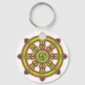 Buddhist Dharma Chakra Sleutelhanger (Voorkant)