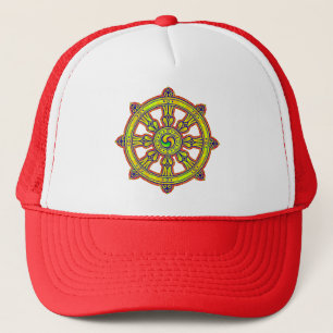 Buddhist Dharma Chakra Trucker Pet