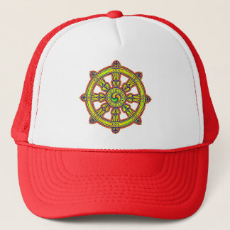 Buddhist Dharma Chakra Trucker Pet