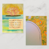 Buddhist Metta Prayer. Enclosure Card Informatiekaartje (Voorkant / Achterkant)