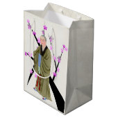 Buddhist Monk Gift Bag Medium Cadeauzakje (Achterkant Gekanteld)