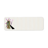 Buddhist Monk Return Address Label (Voorkant)
