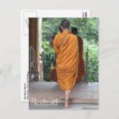 Buddhist Monk Thailand Briefkaart (Voorkant / Achterkant)