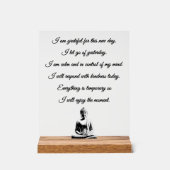 Buddhist Morning Prayer Acryl Bord (Voorkant)