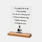 Buddhist Morning Prayer Acryl Bord (Hoek)