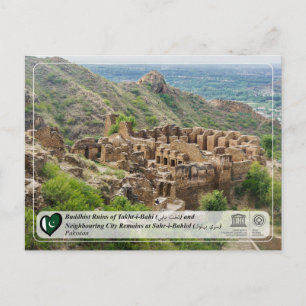 Buddhist Ruins of Takht-i-Bahi en Sahr-i-Bahlol P Briefkaart