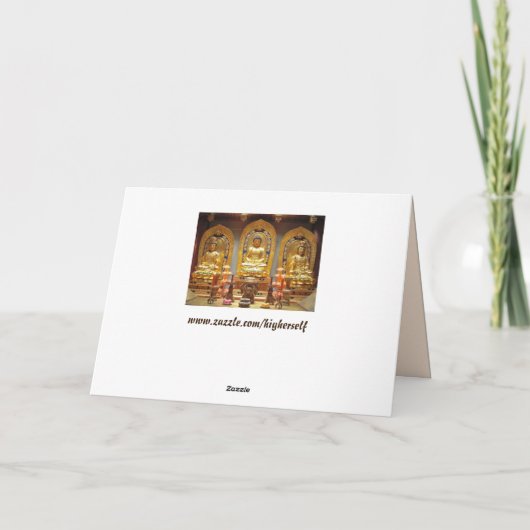 Buddhist shrine greeting card kaart (Achterkant)