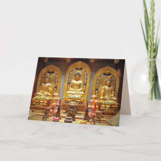 Buddhist shrine greeting card kaart (Voorkant)