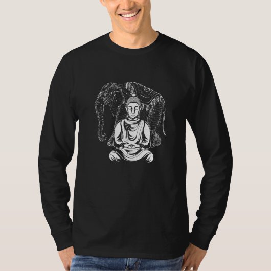 Buddhist Spiritual Meditation Zen Buddhism Elephan T-shirt (Voorkant)