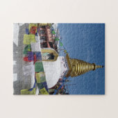Buddhist Stupa Kathmandu Nepal Spiritueel reizen Legpuzzel (Horizontaal)
