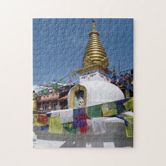 Buddhist Stupa Kathmandu Nepal Spiritueel reizen Legpuzzel (Verticaal)